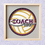 Best Coach Ever - Volleyball Photo Frame - The Caring Creative