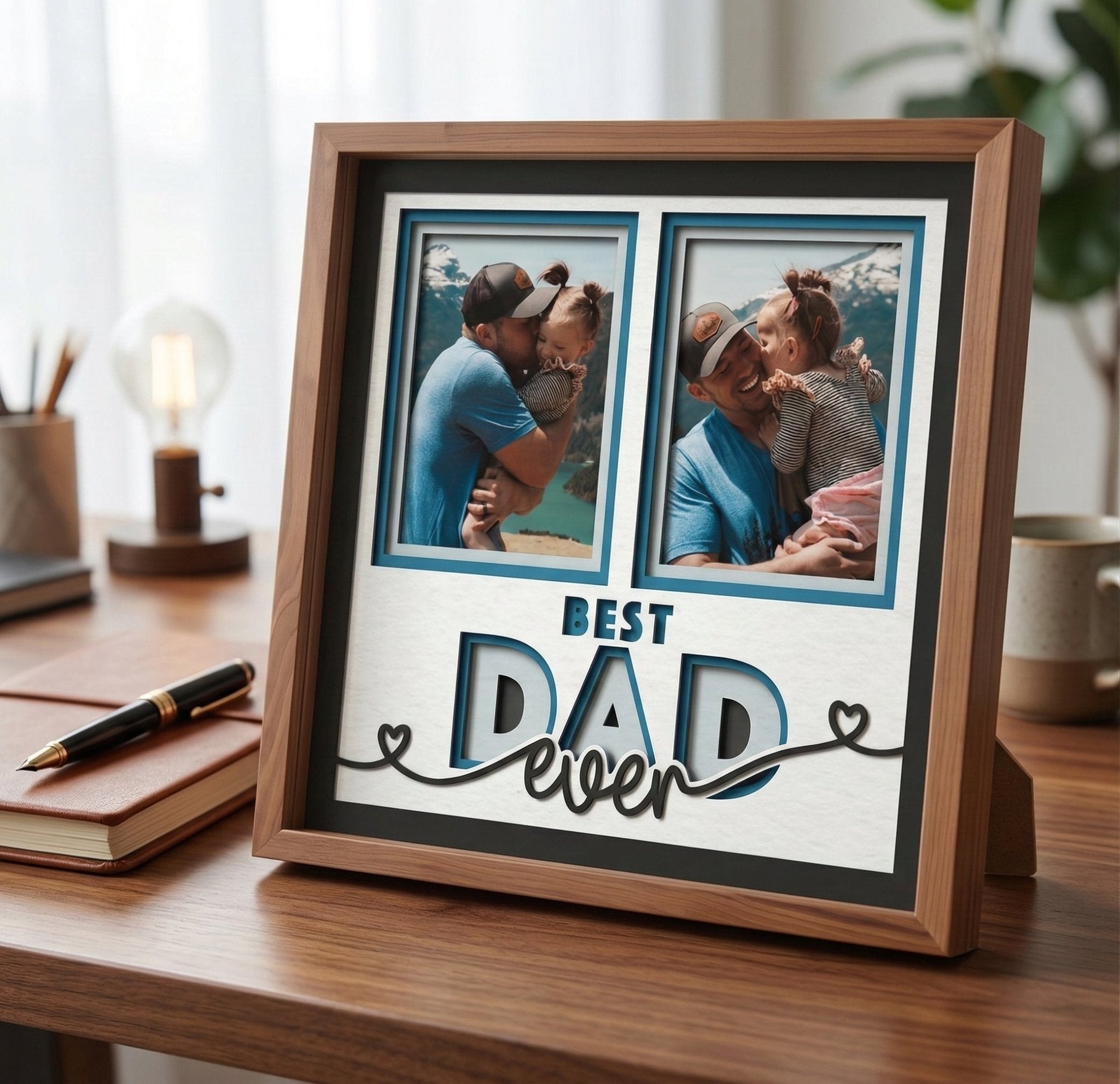 Best Dad Ever Photo Frame - The Caring Creative