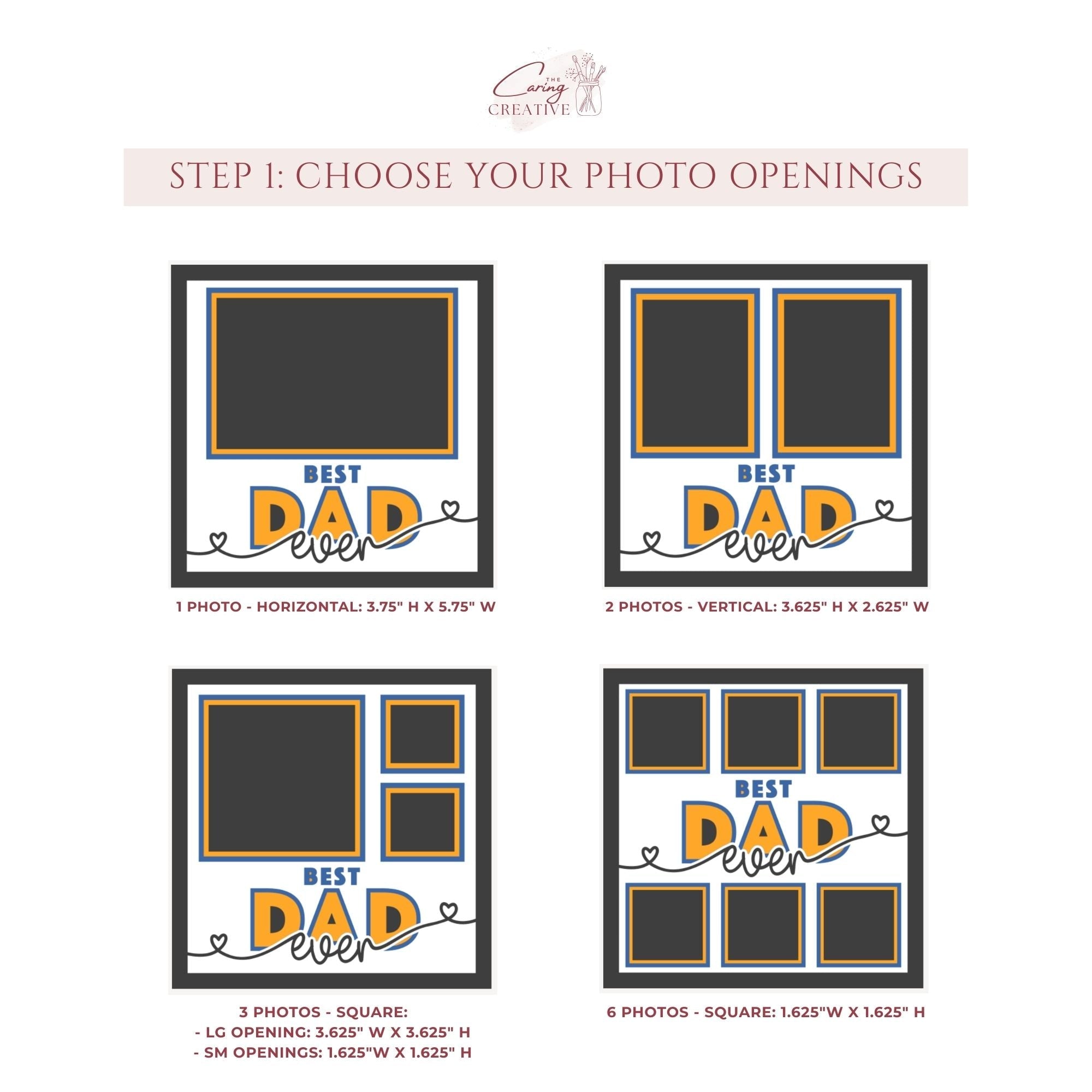 Best Dad Ever Photo Frame - The Caring Creative