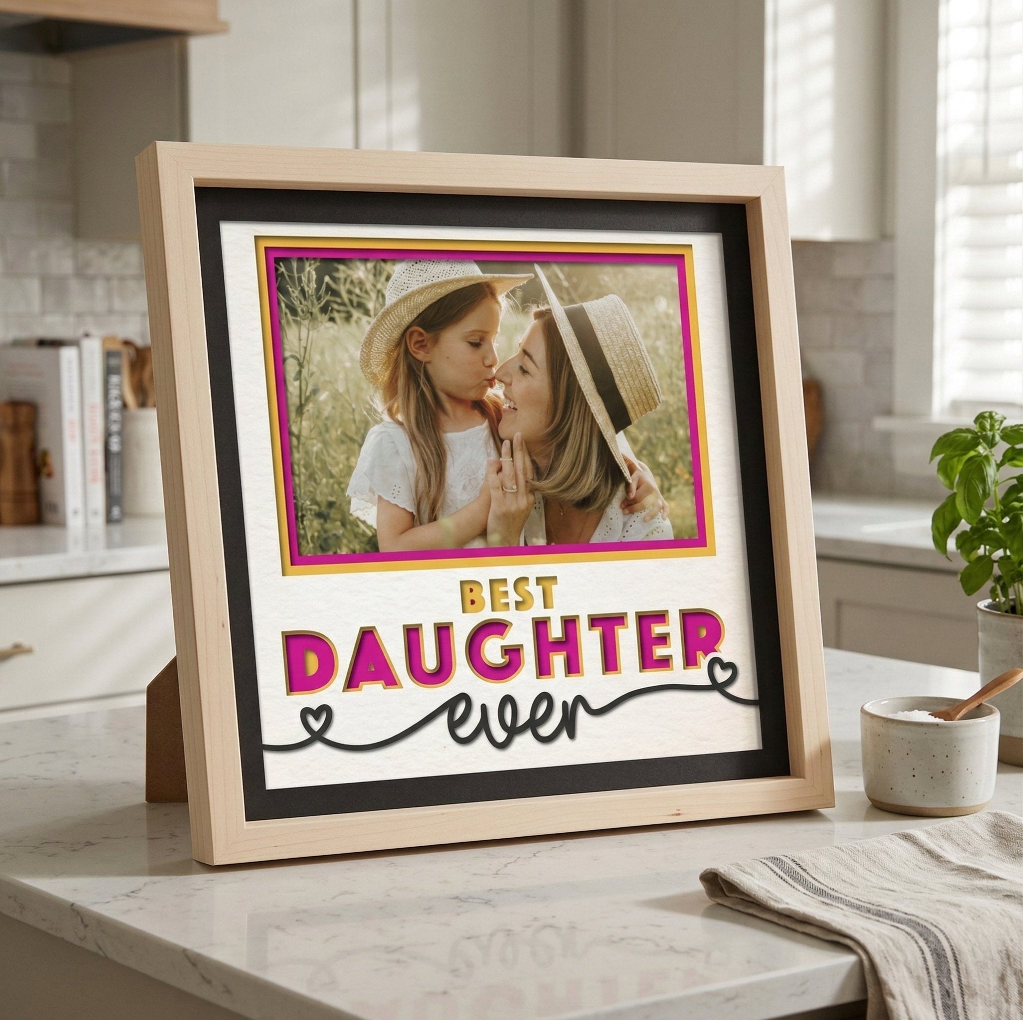 Best Daughter Ever Photo Frame - The Caring Creative