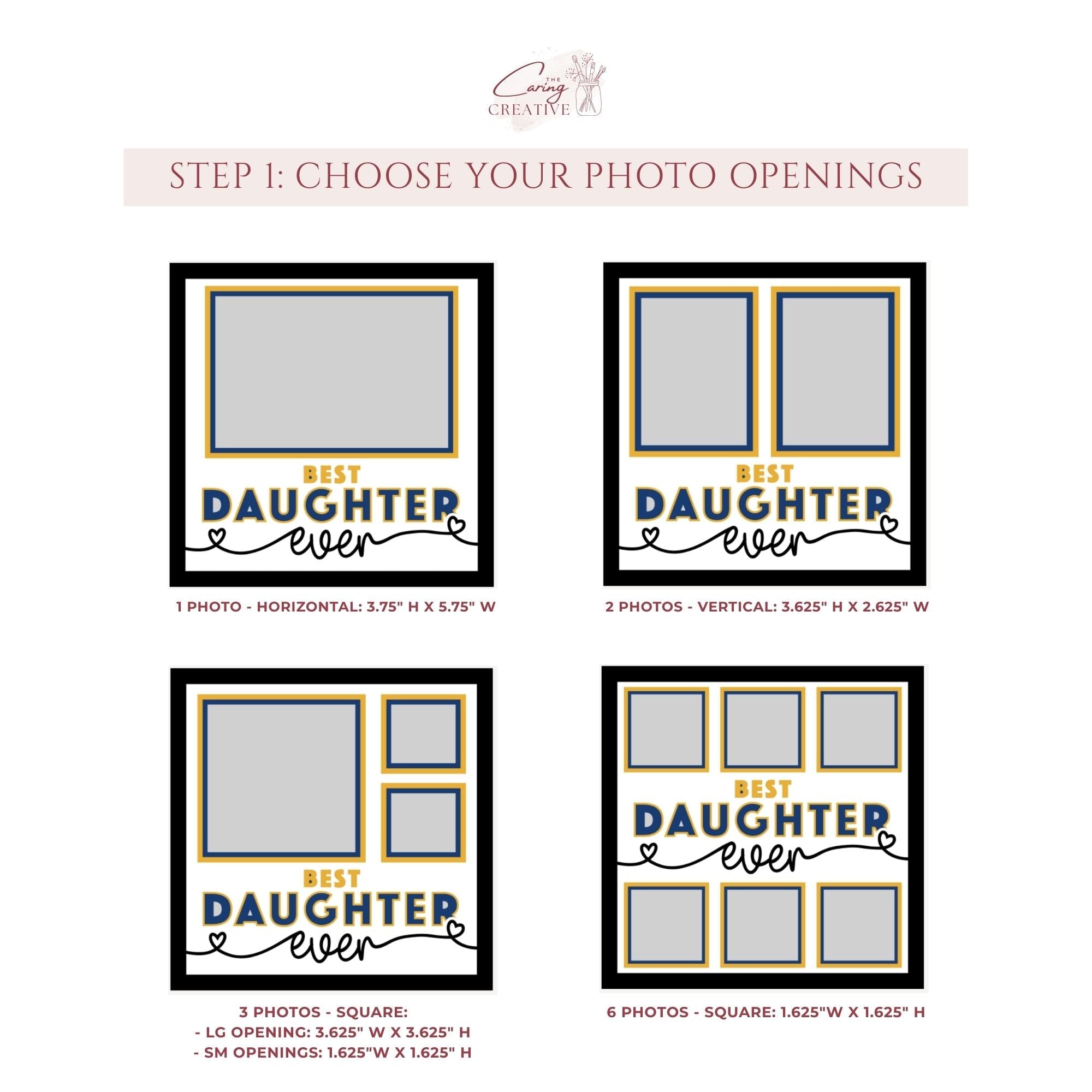 Best Daughters Ever Photo Frame - The Caring Creative