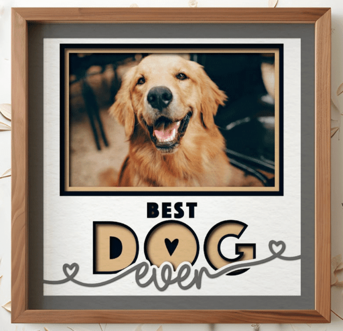 Best Dog Ever Photo Frame - The Caring Creative