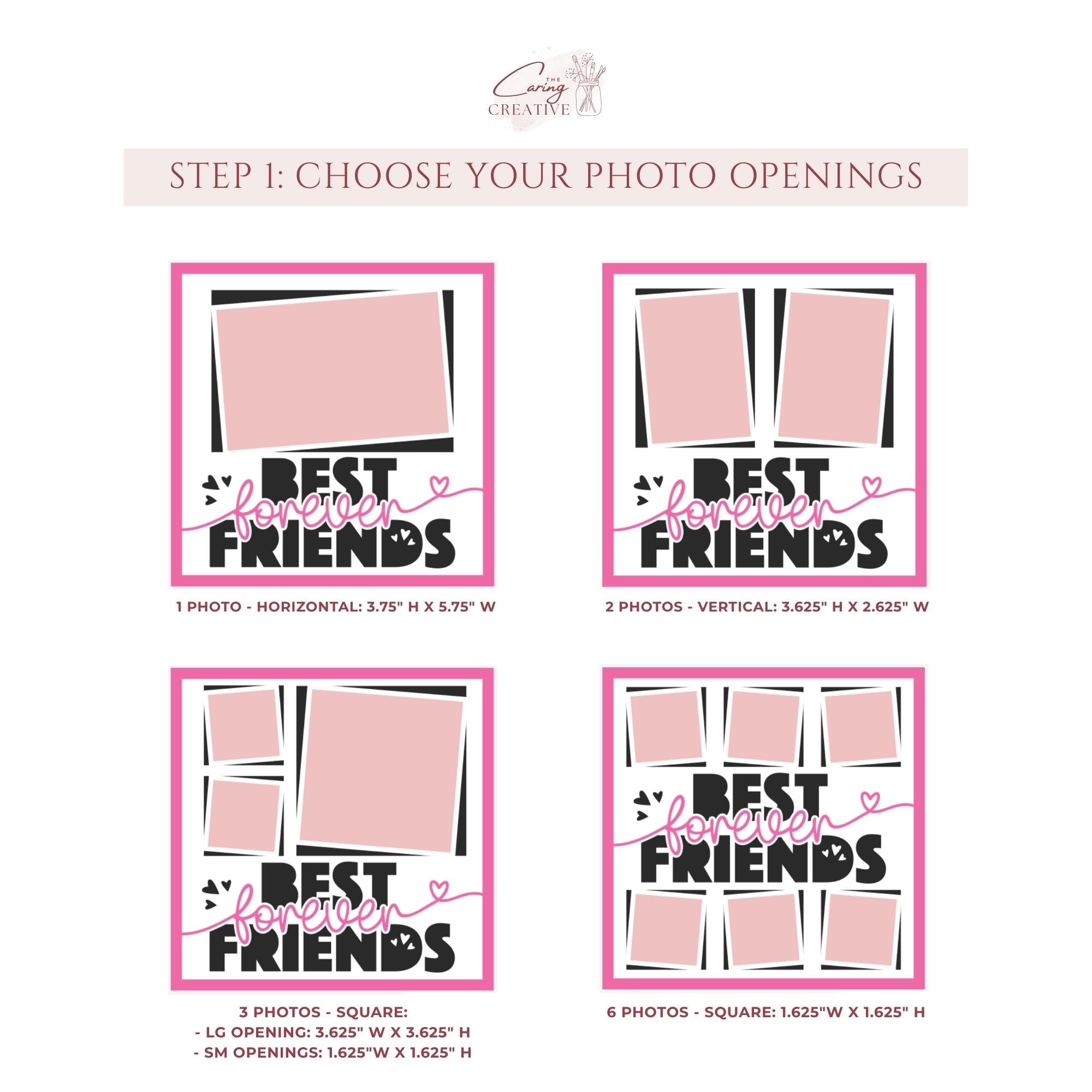 Best Friends Forever Photo Frame - The Caring Creative