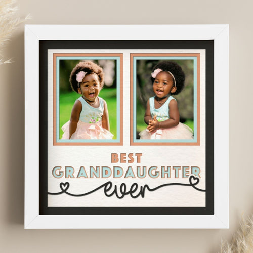 Best Granddaughter Ever Photo Frame - The Caring Creative