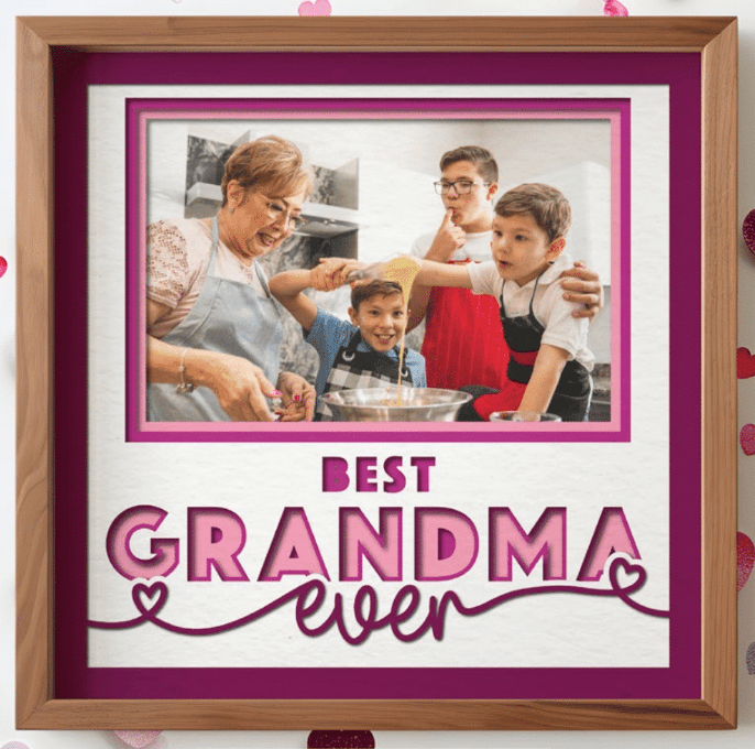 Best Grandma Ever Photo Frame - The Caring Creative