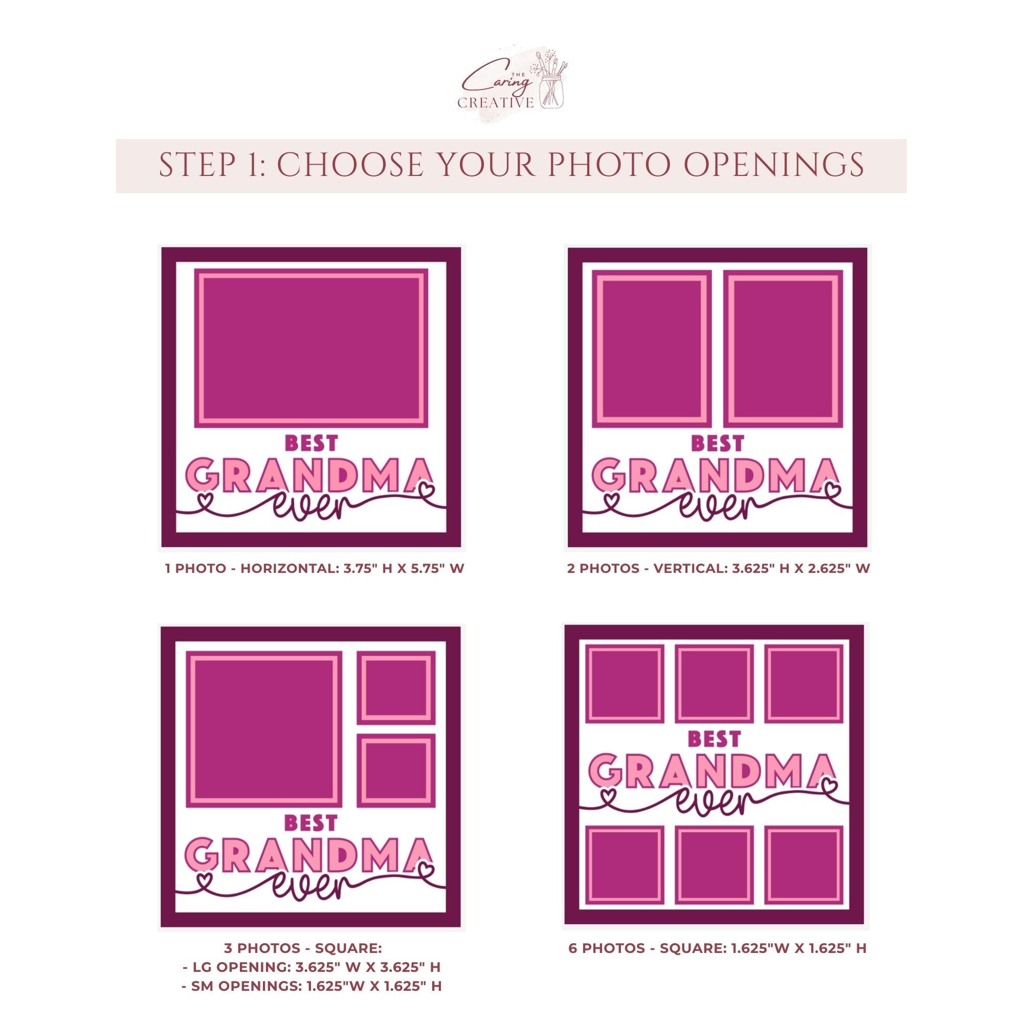 Best Grandma Ever Photo Frame - The Caring Creative