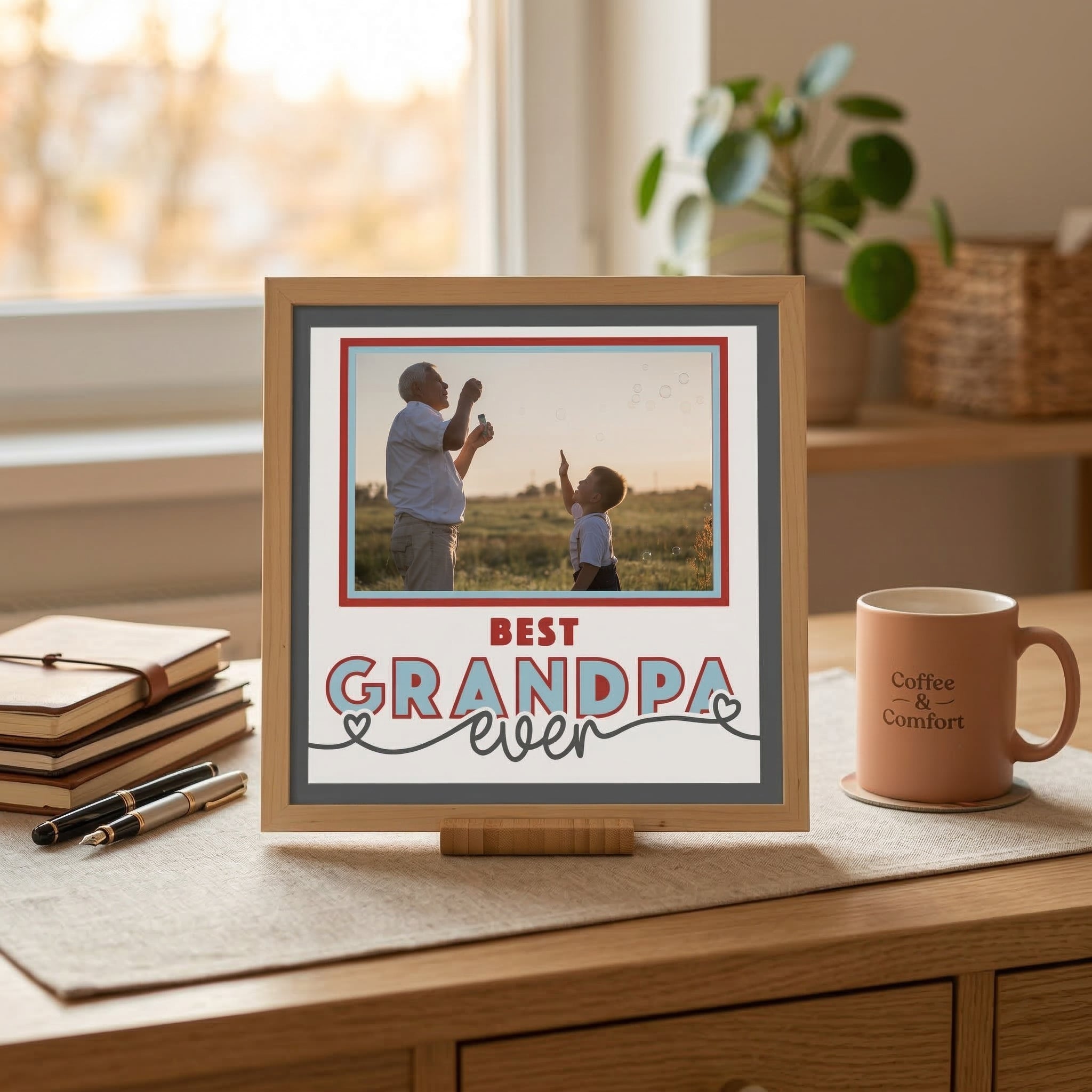 Best Grandpa Ever Photo Frame - The Caring Creative
