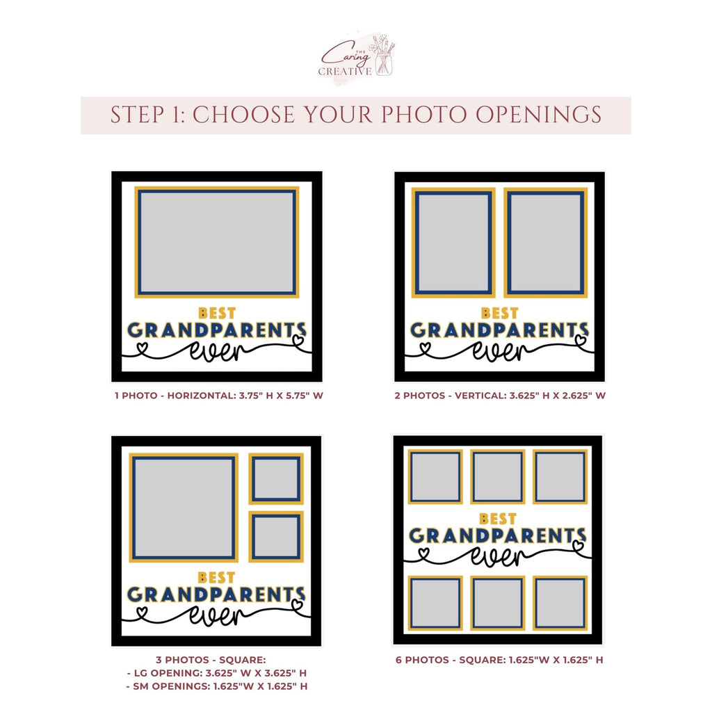 Best Grandparents Ever Photo Frame - The Caring Creative