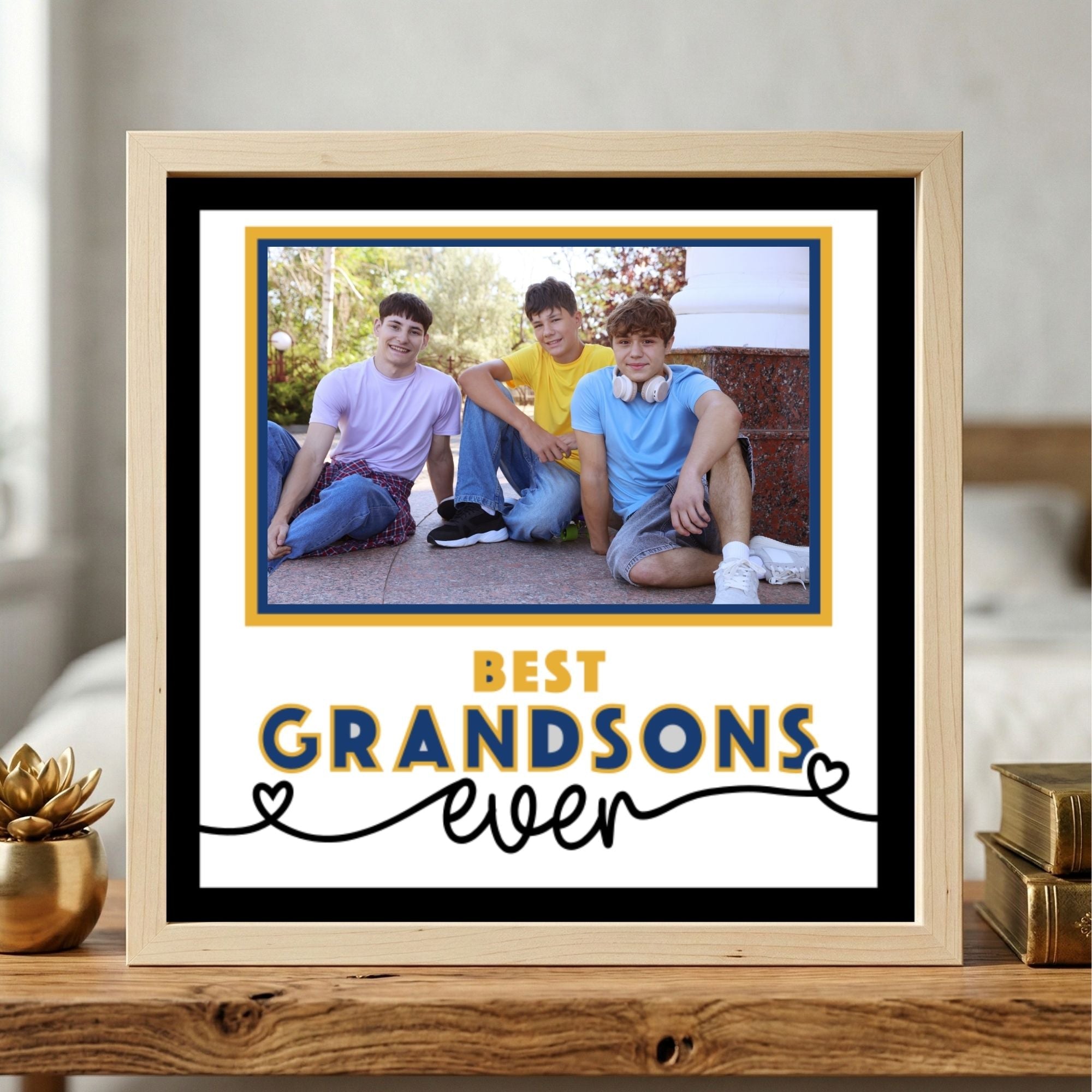 Best Grandsons Ever Photo Frame - The Caring Creative