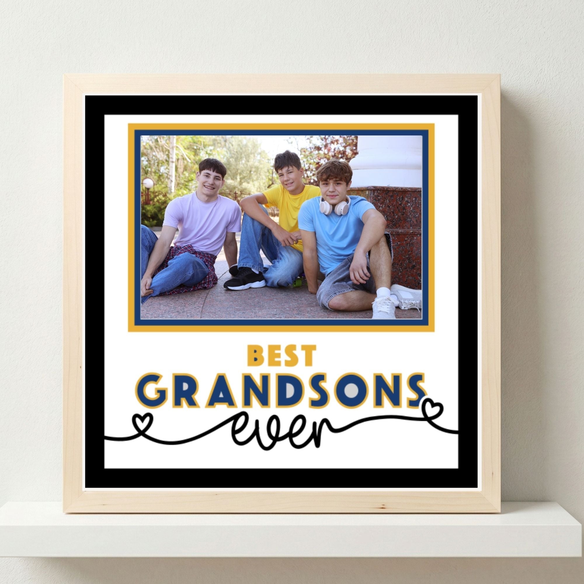 Best Grandsons Ever Photo Frame - The Caring Creative