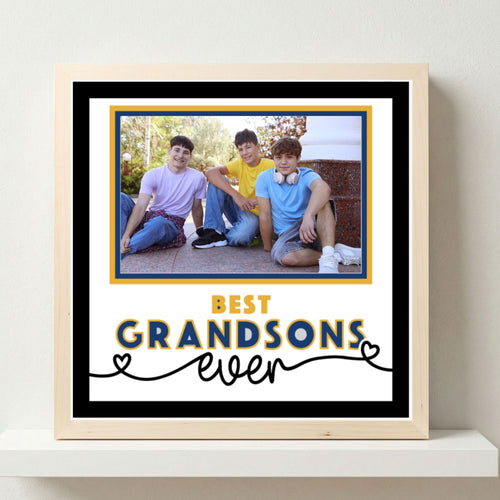 Best Grandsons Ever Photo Frame - The Caring Creative