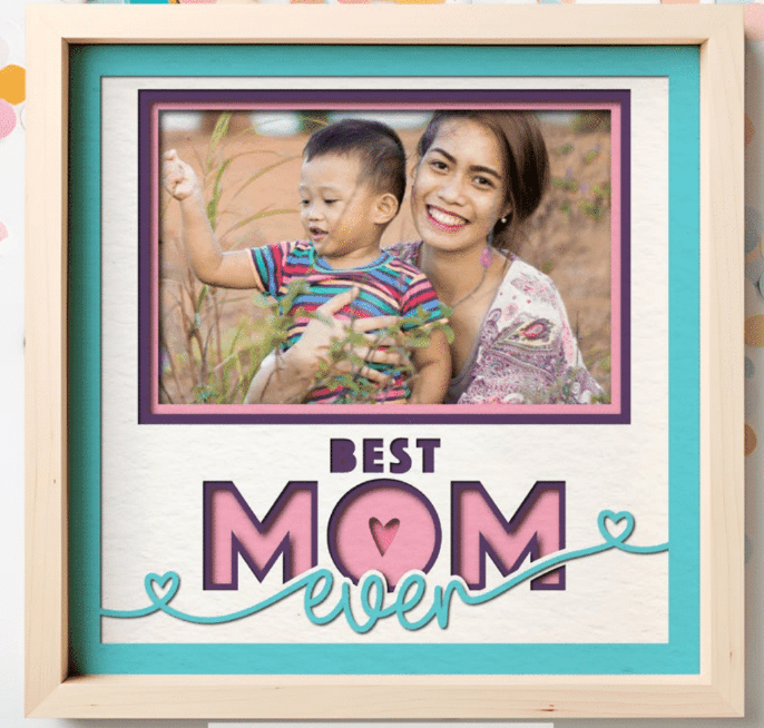 Best Mom Ever Photo Frame - The Caring Creative