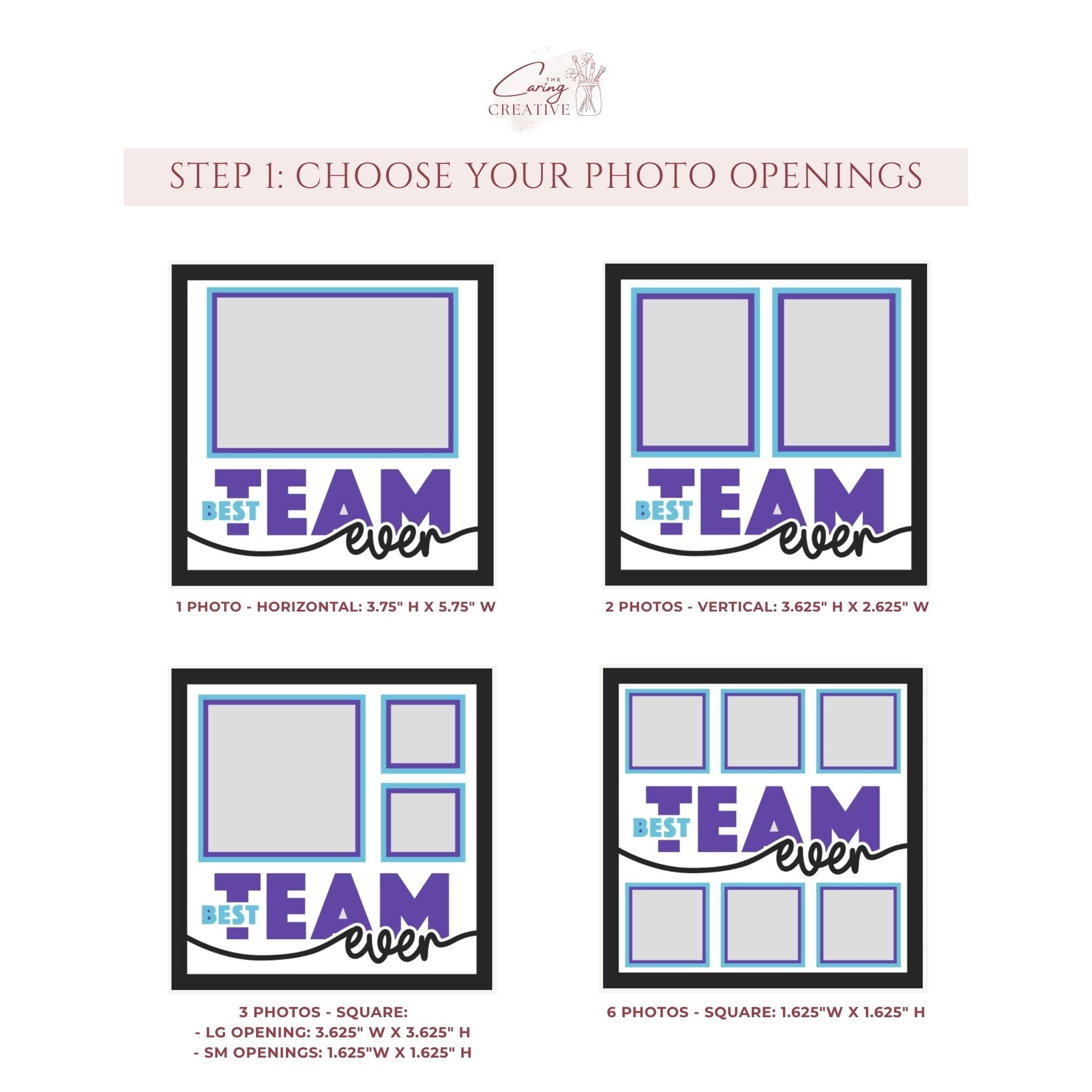 Best Team Ever Photo Frame - The Caring Creative
