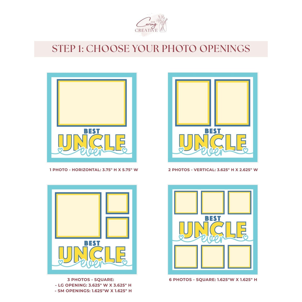 Best Uncle Ever Photo Frame - The Caring Creative