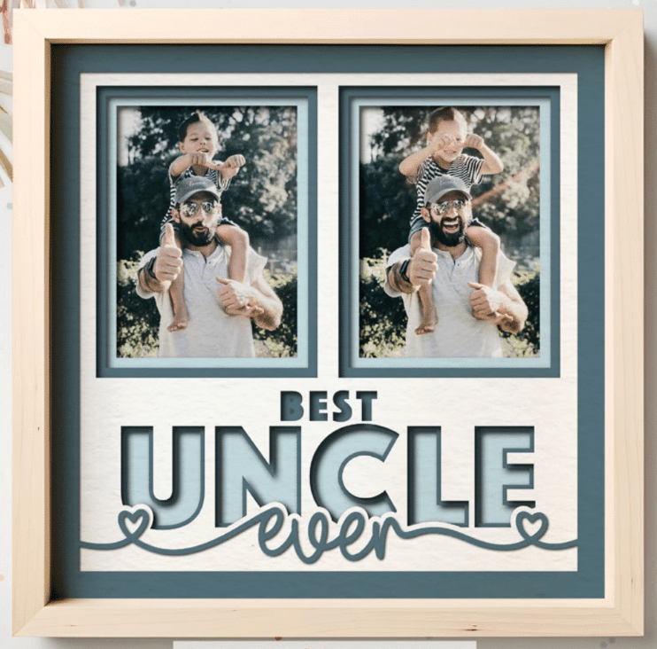 Best Uncle Ever Photo Frame - The Caring Creative