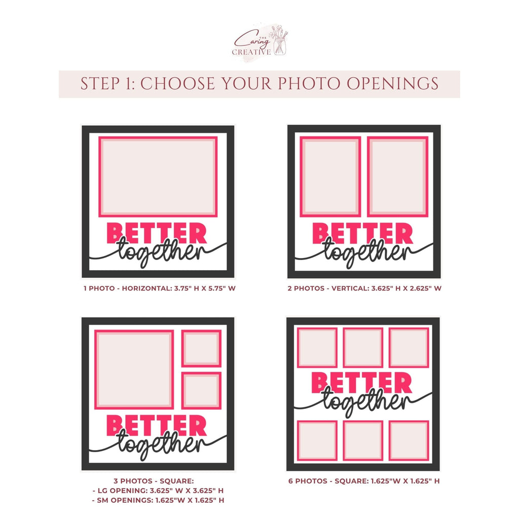 Better Together Photo Frame - The Caring Creative