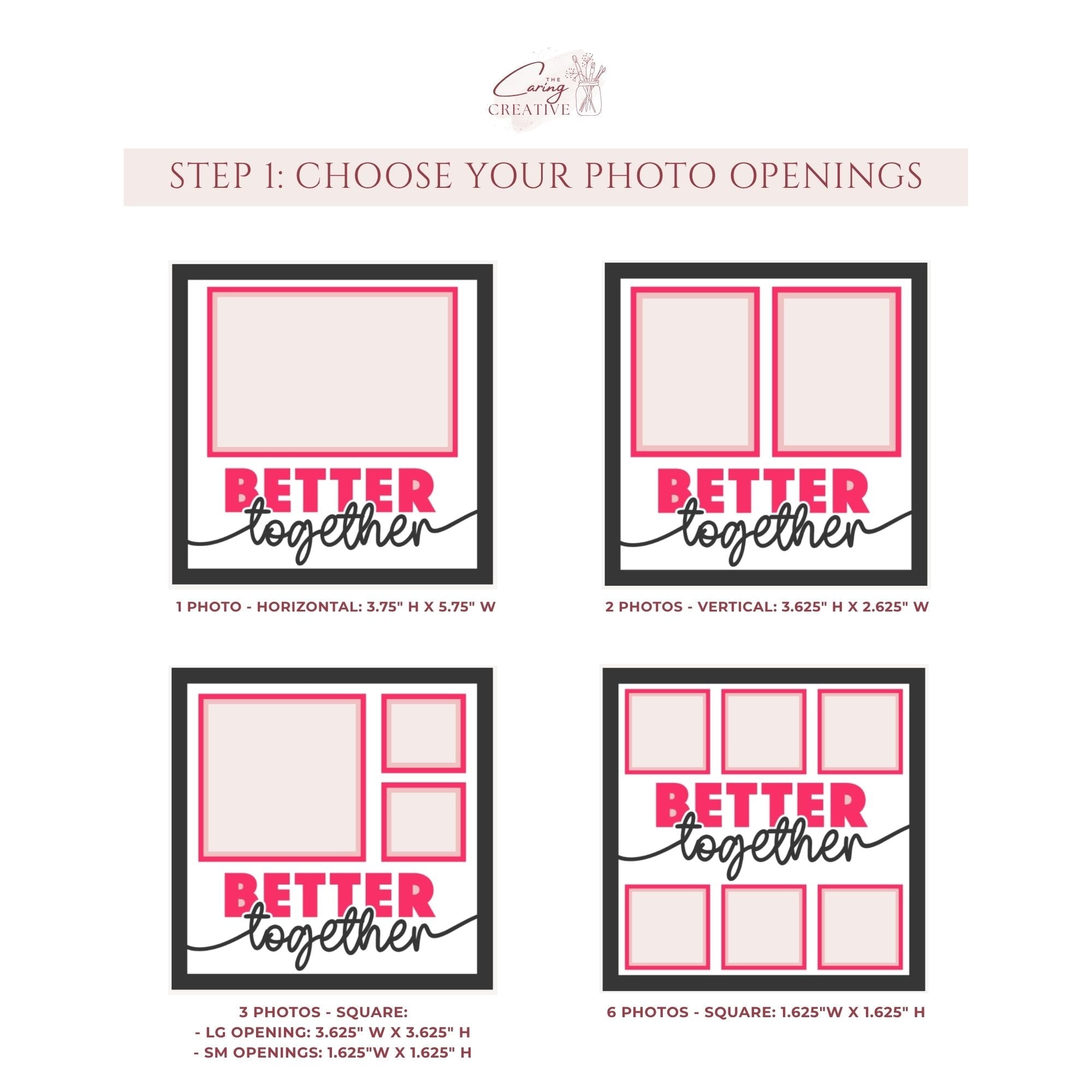Better Together Photo Frame - The Caring Creative