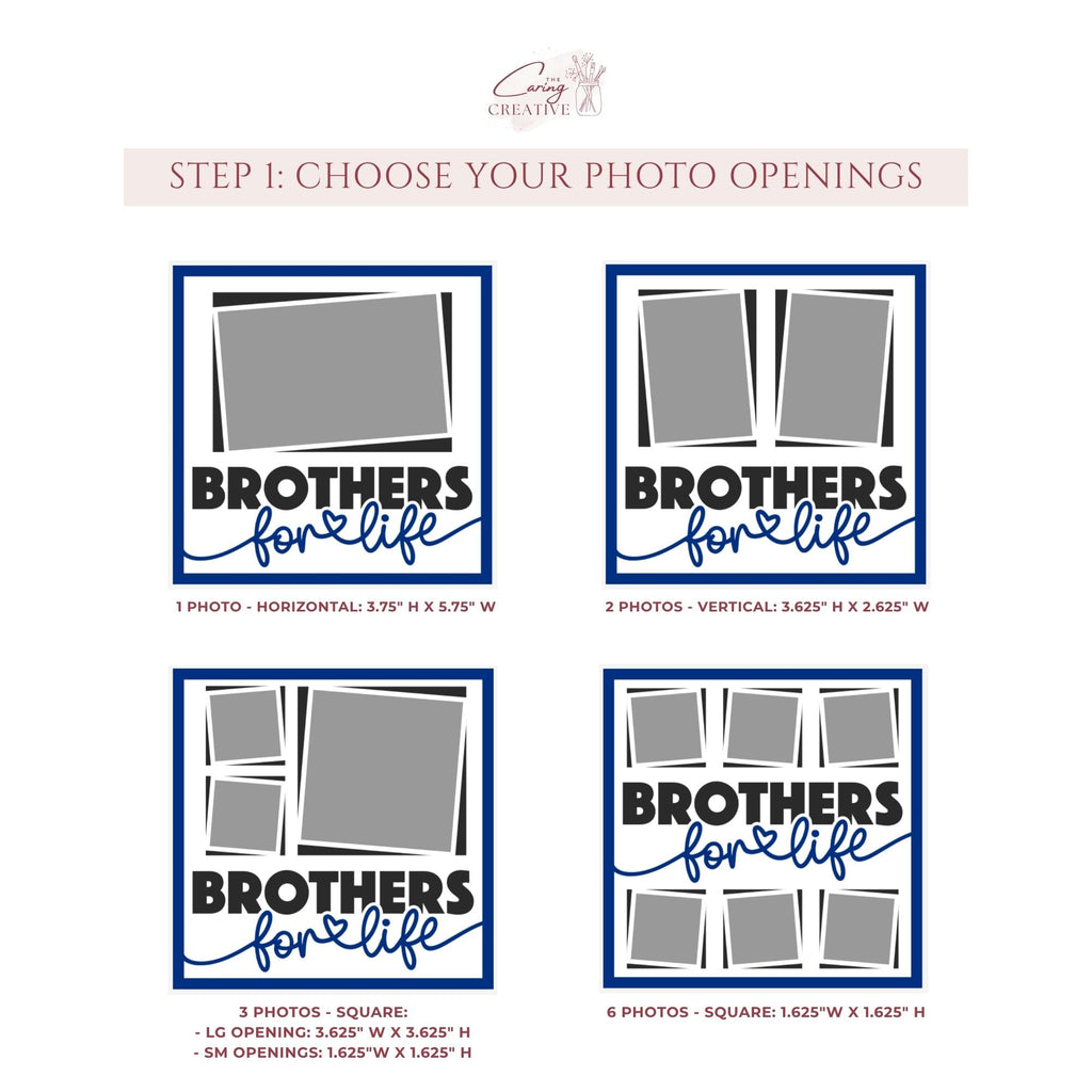 Brothers For Life Photo Frame - The Caring Creative