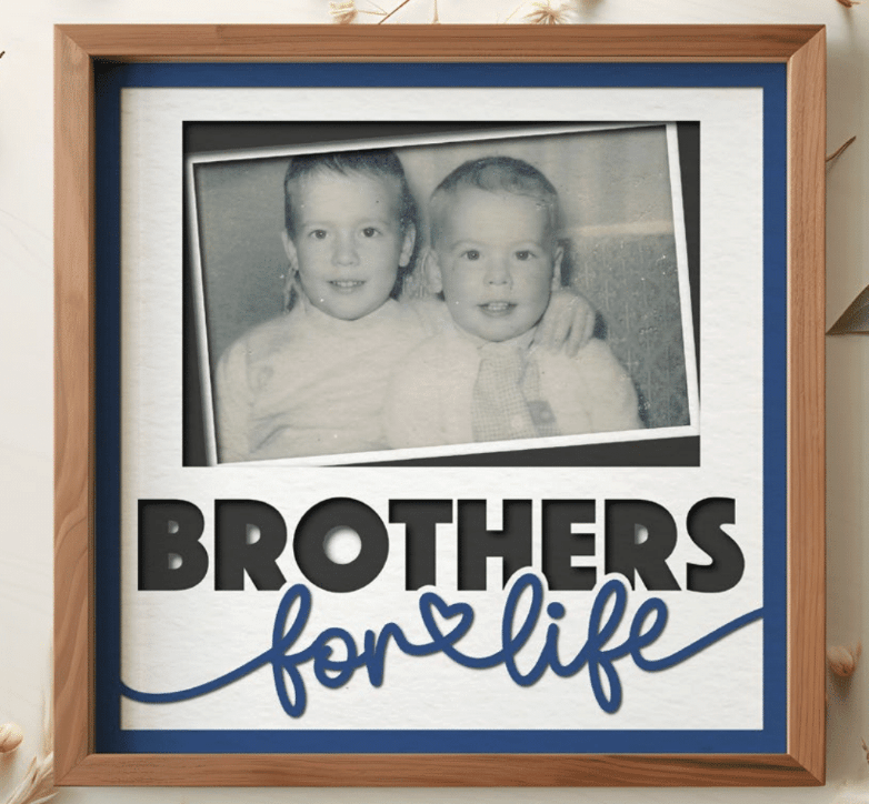 Brothers For Life Photo Frame - The Caring Creative