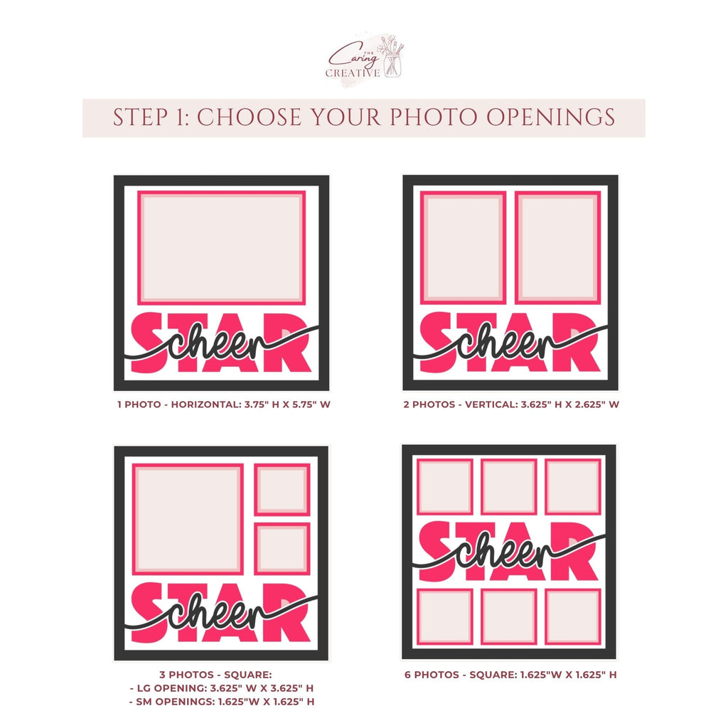 Cheer Star Photo Frame - The Caring Creative