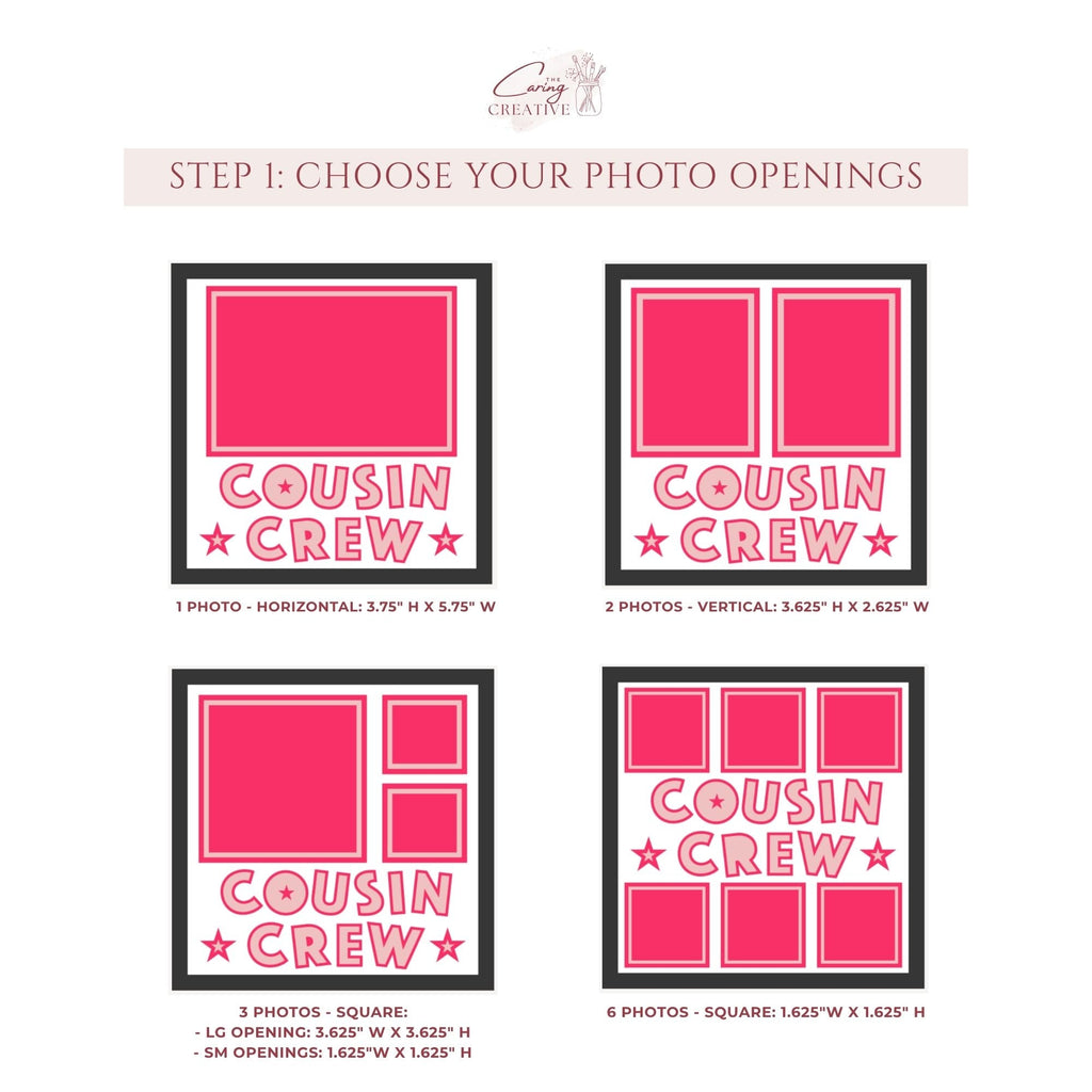 Cousin Crew Photo Frame - The Caring Creative