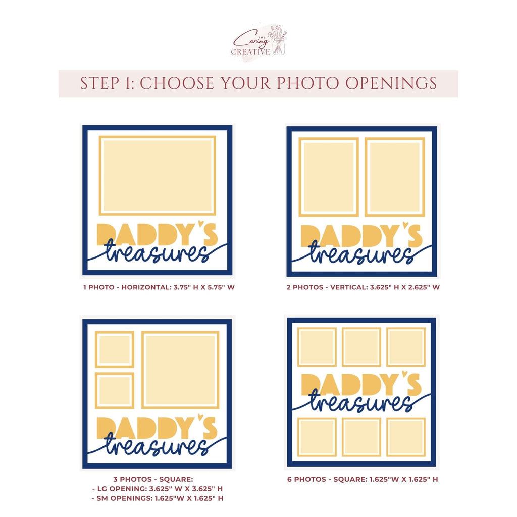 Daddy's Treasures Photo Frame - The Caring Creative