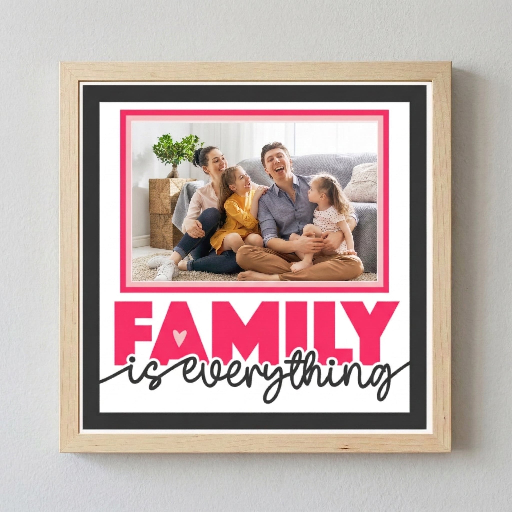 Family Is Everything Photo Frame - The Caring Creative
