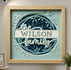 Family Name Photo Frame - The Caring Creative
