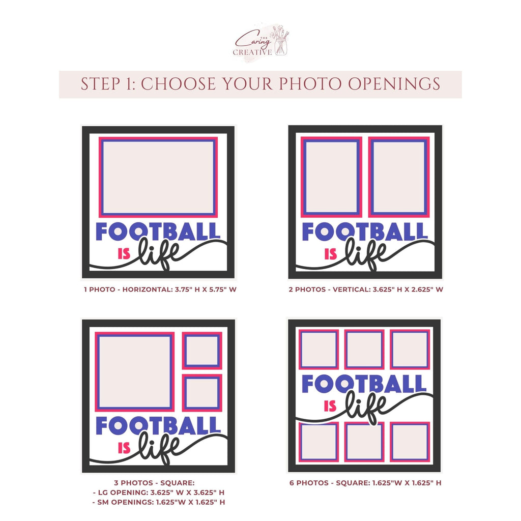 Football Is Life Photo Frame - The Caring Creative
