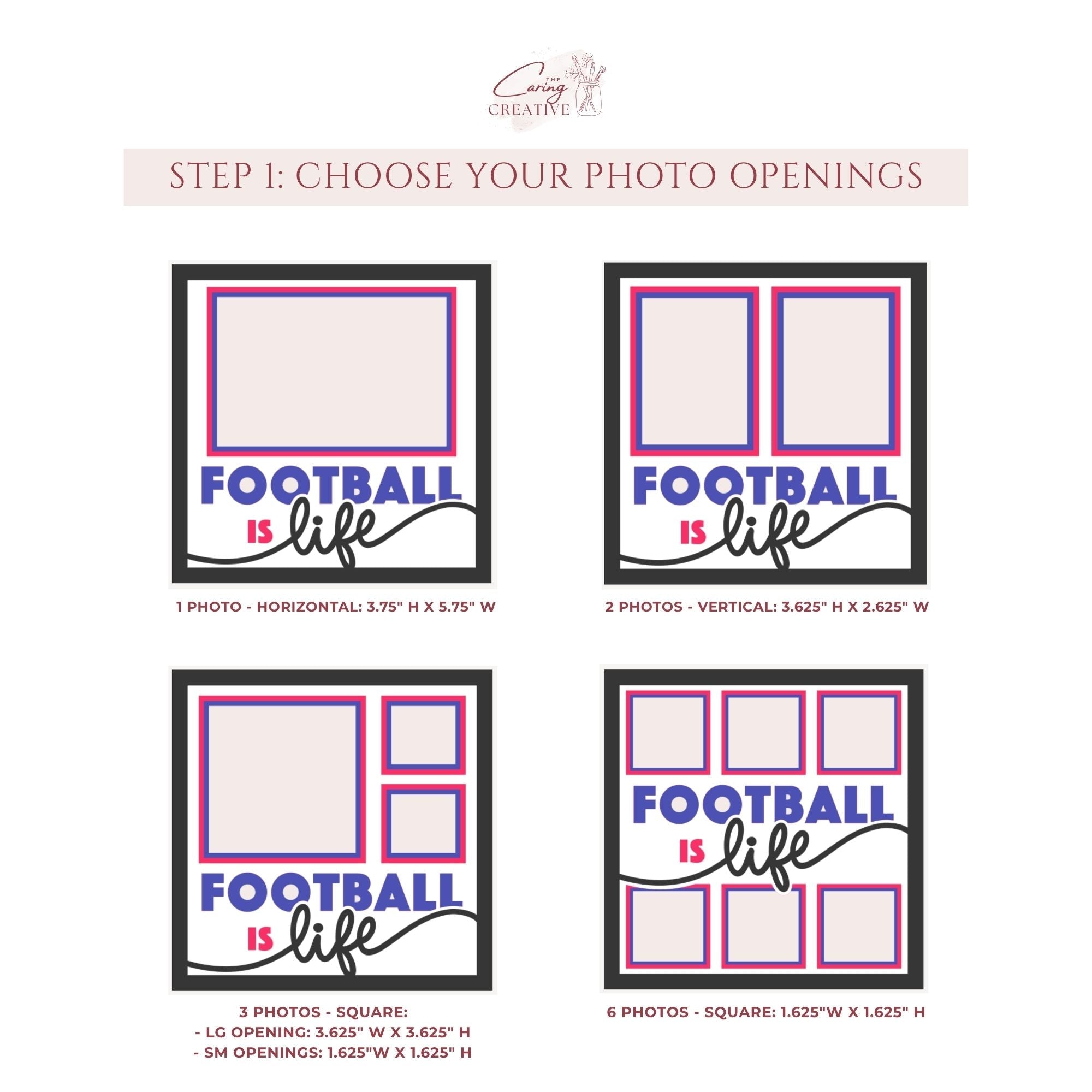 Football Is Life Photo Frame - The Caring Creative