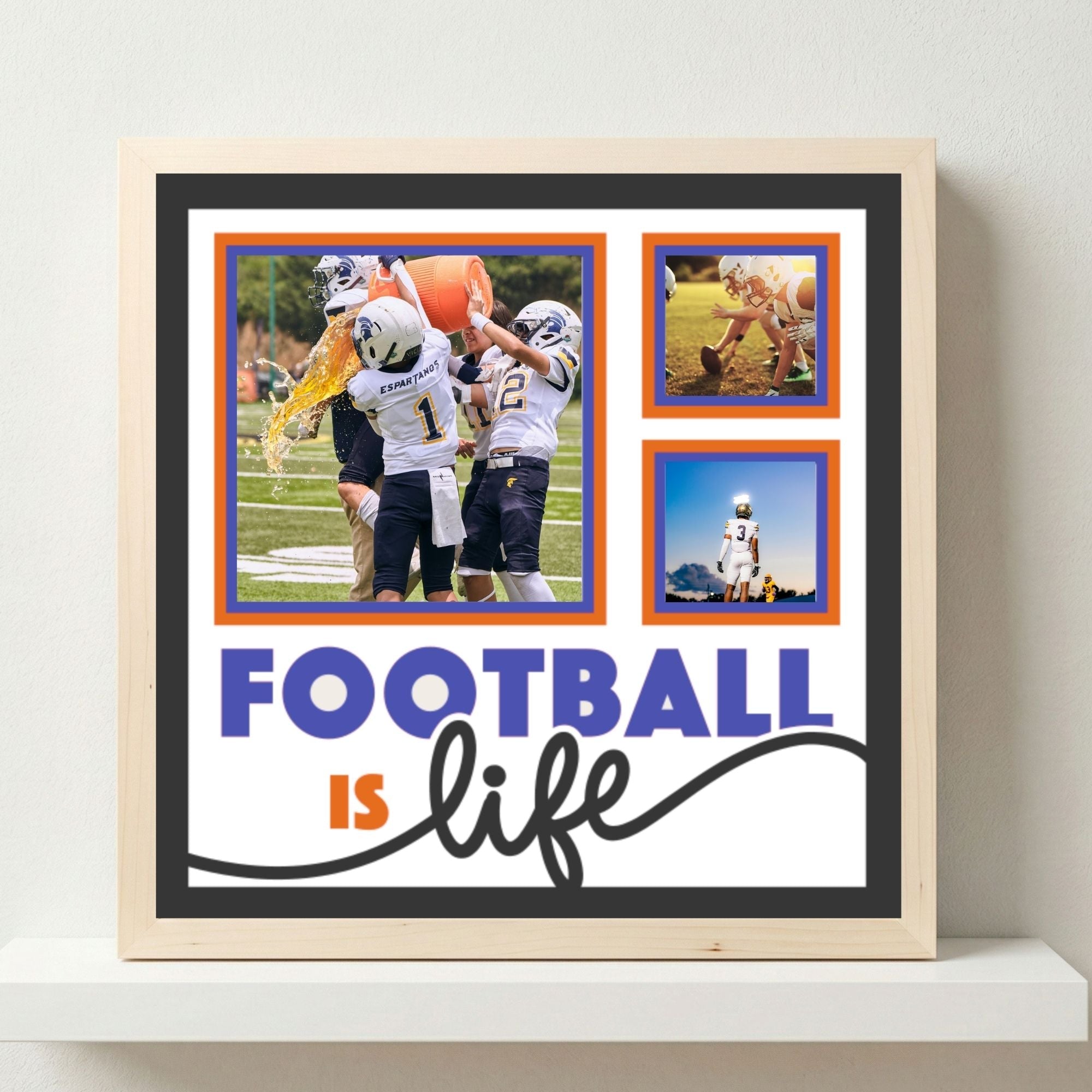 Football Is Life Photo Frame - The Caring Creative