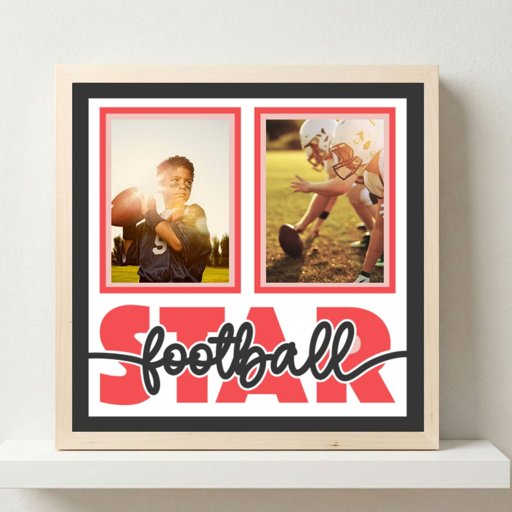 Football Star Photo Frame - The Caring Creative