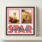 Football Star Photo Frame - The Caring Creative