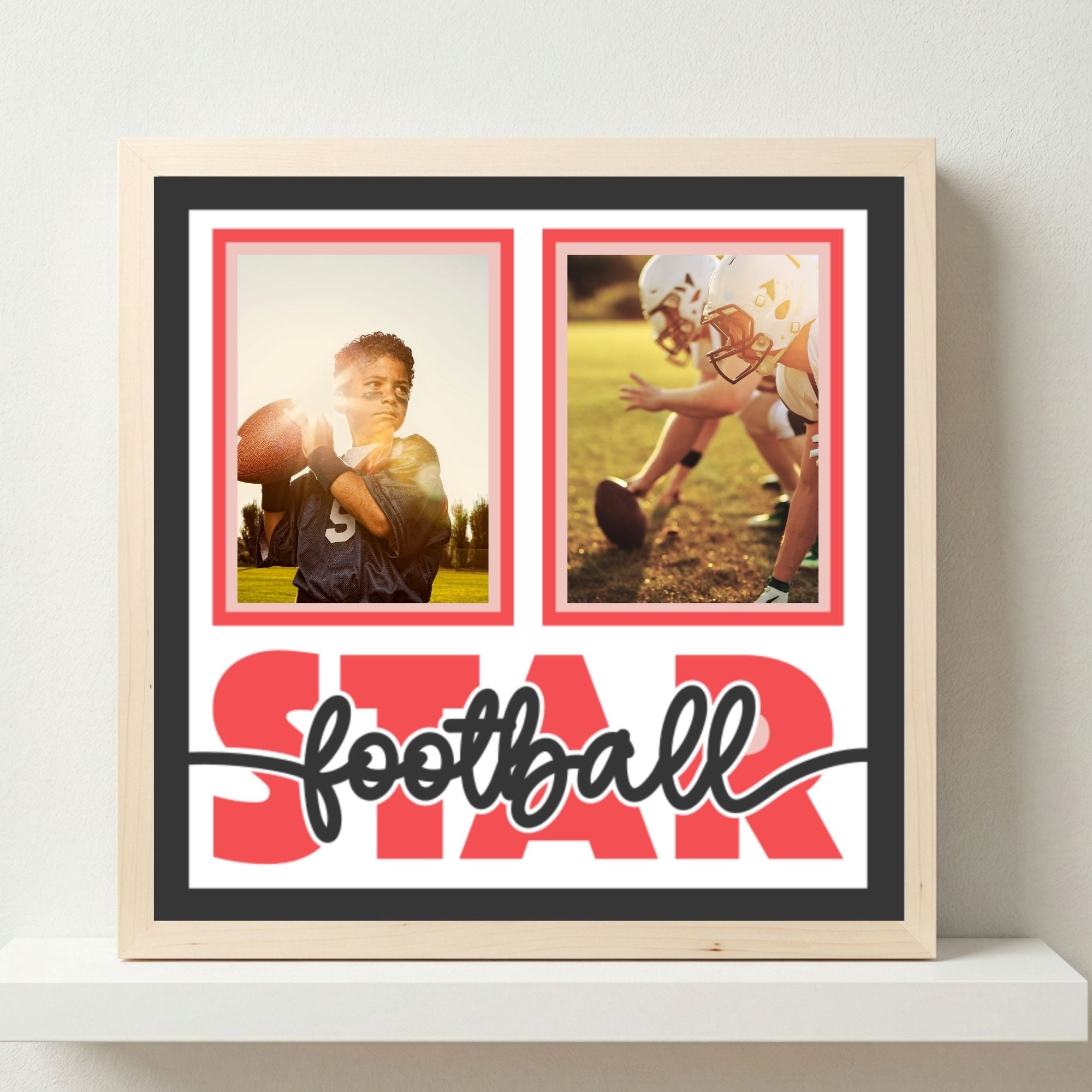 Football Star Photo Frame - The Caring Creative