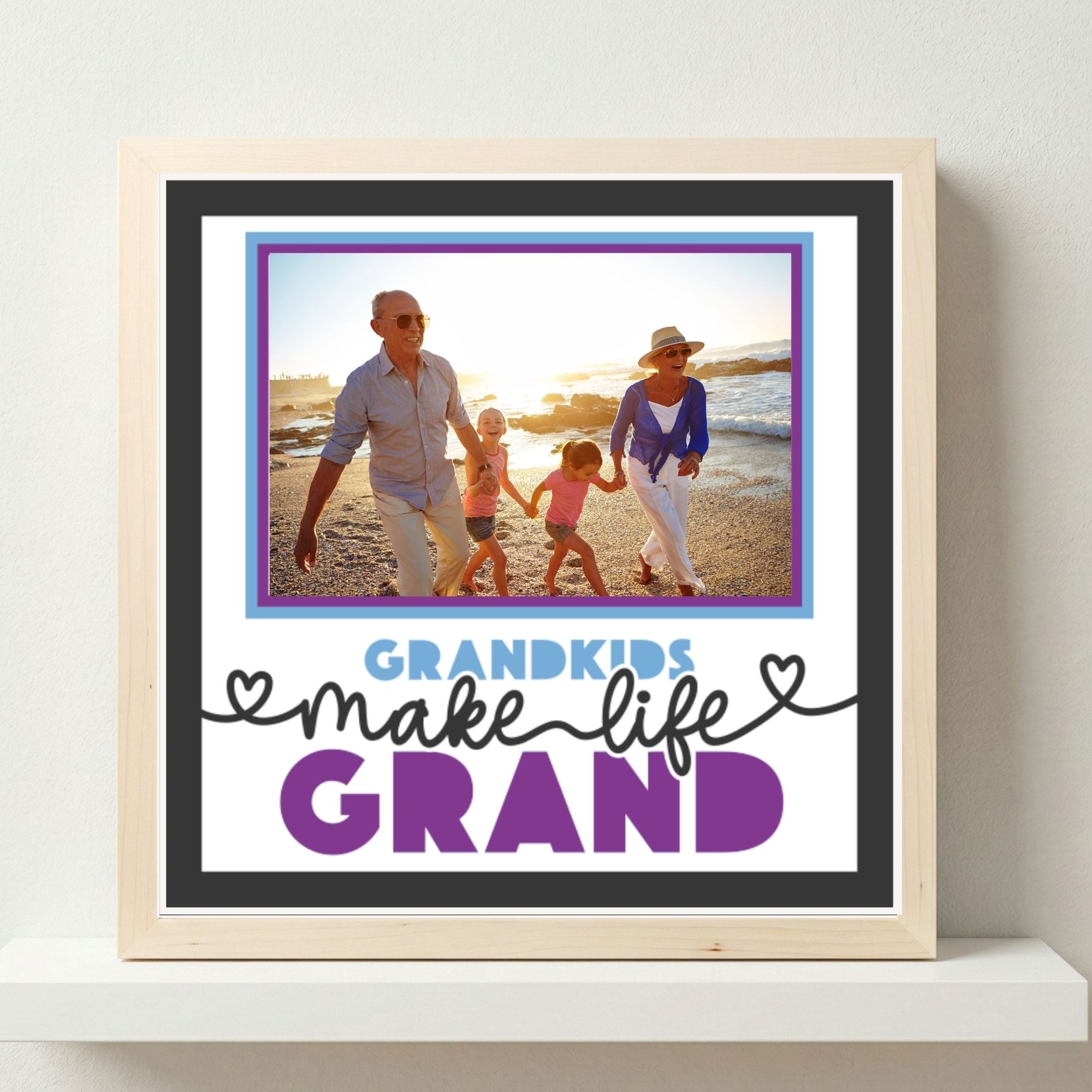 Grandkids Make Life Grand Photo Frame - The Caring Creative