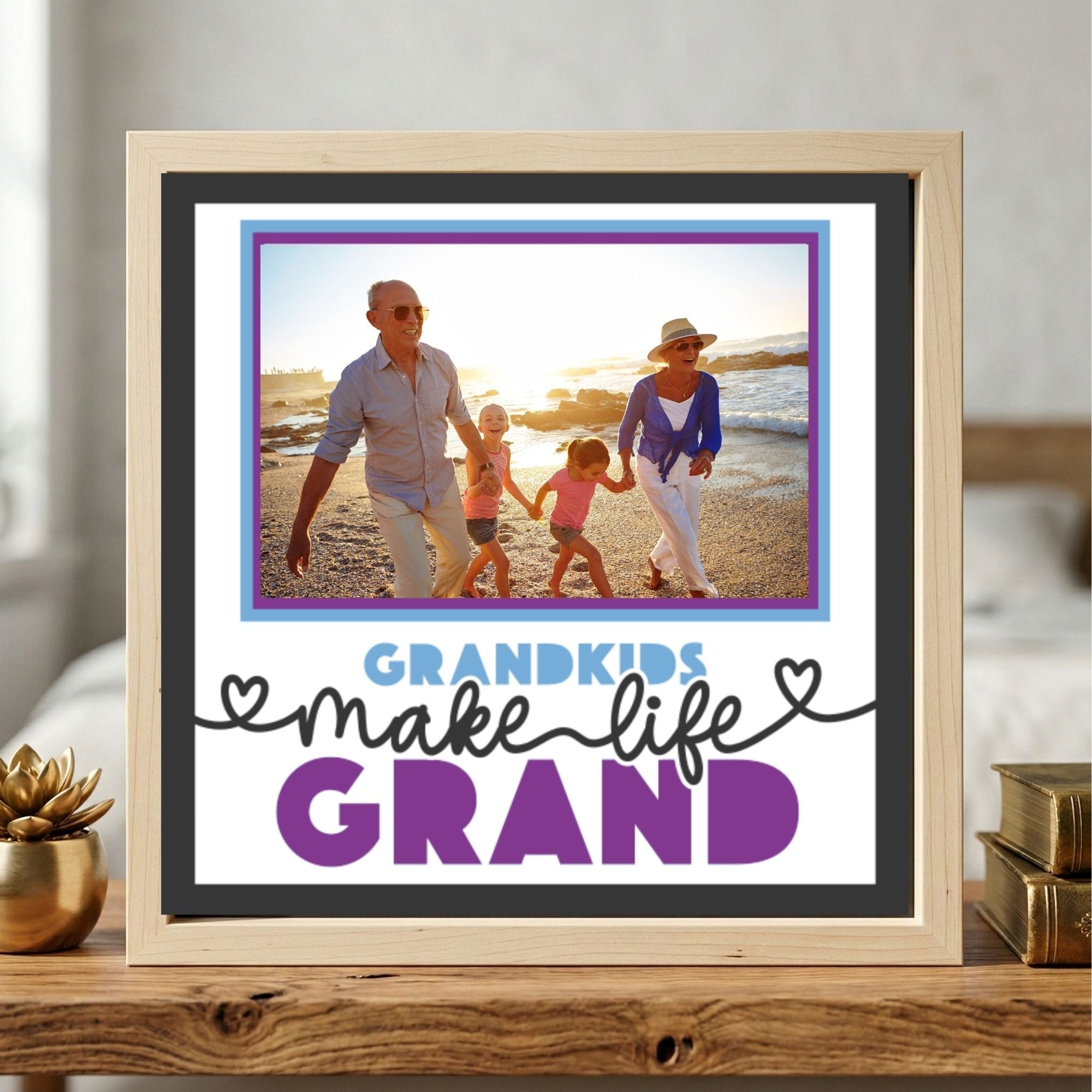 Grandkids Make Life Grand Photo Frame - The Caring Creative
