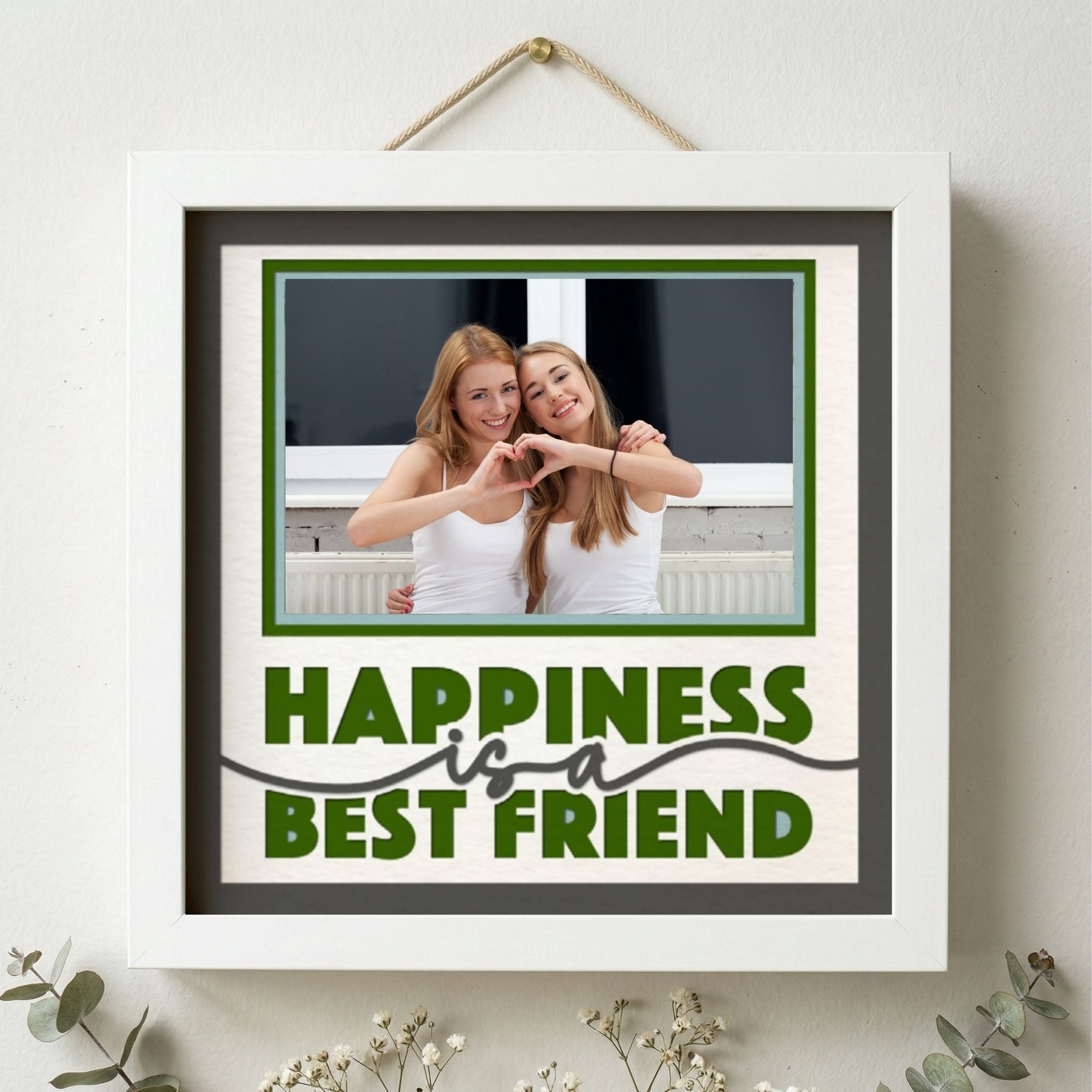 Happiness Is a Best Friend Photo Frame - The Caring Creative