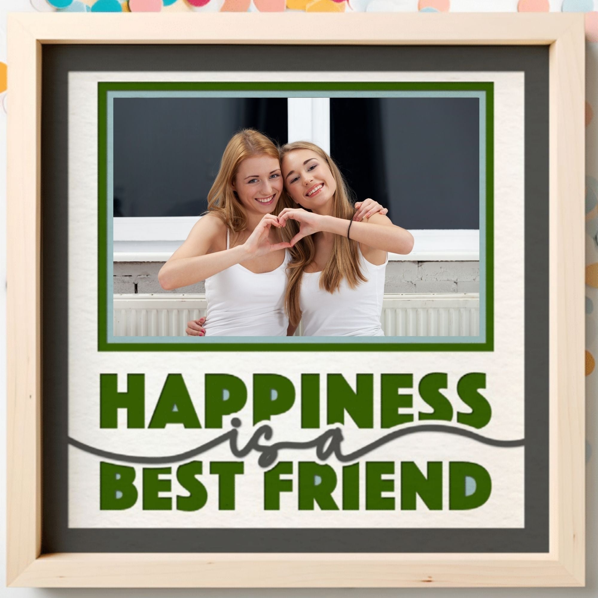 Happiness Is a Best Friend Photo Frame - The Caring Creative