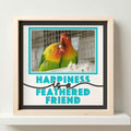 Happiness is a Feathered Friend Photo Frame - The Caring Creative
