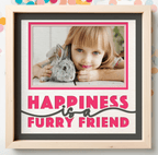 Happiness is a Furry Friend Photo Frame - The Caring Creative