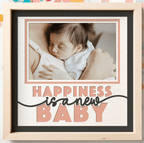 Happiness is a New Baby Photo Frame Kit - The Caring Creative