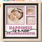 Happiness is a New Granddaughter Photo Frame - The Caring Creative