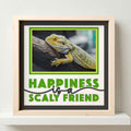 Happiness is a Scaly Friend Photo Frame - The Caring Creative