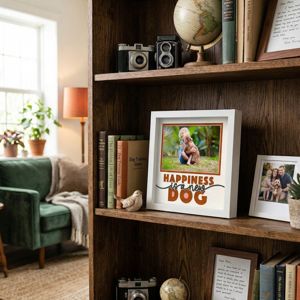 Happiness is a New Dog Photo Frame Kit