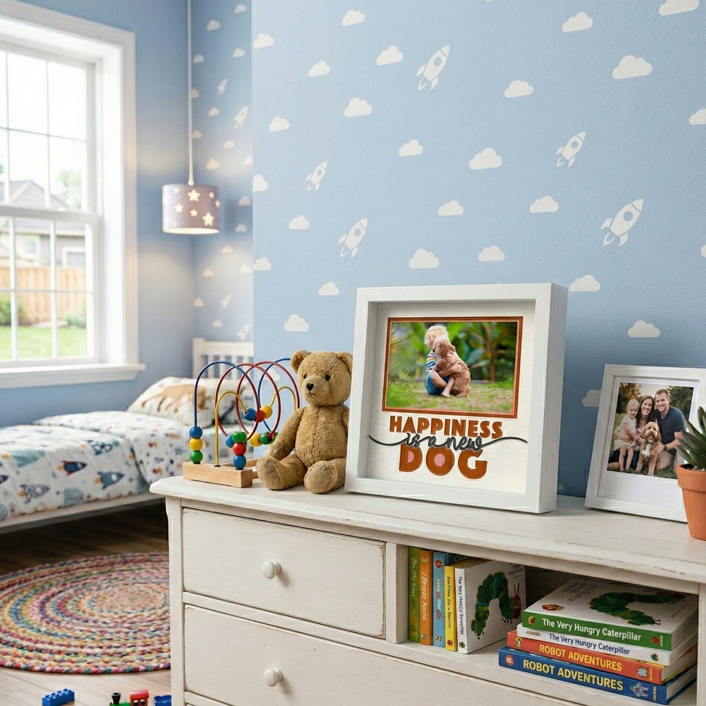 Happiness is a New Dog Photo Frame Kit