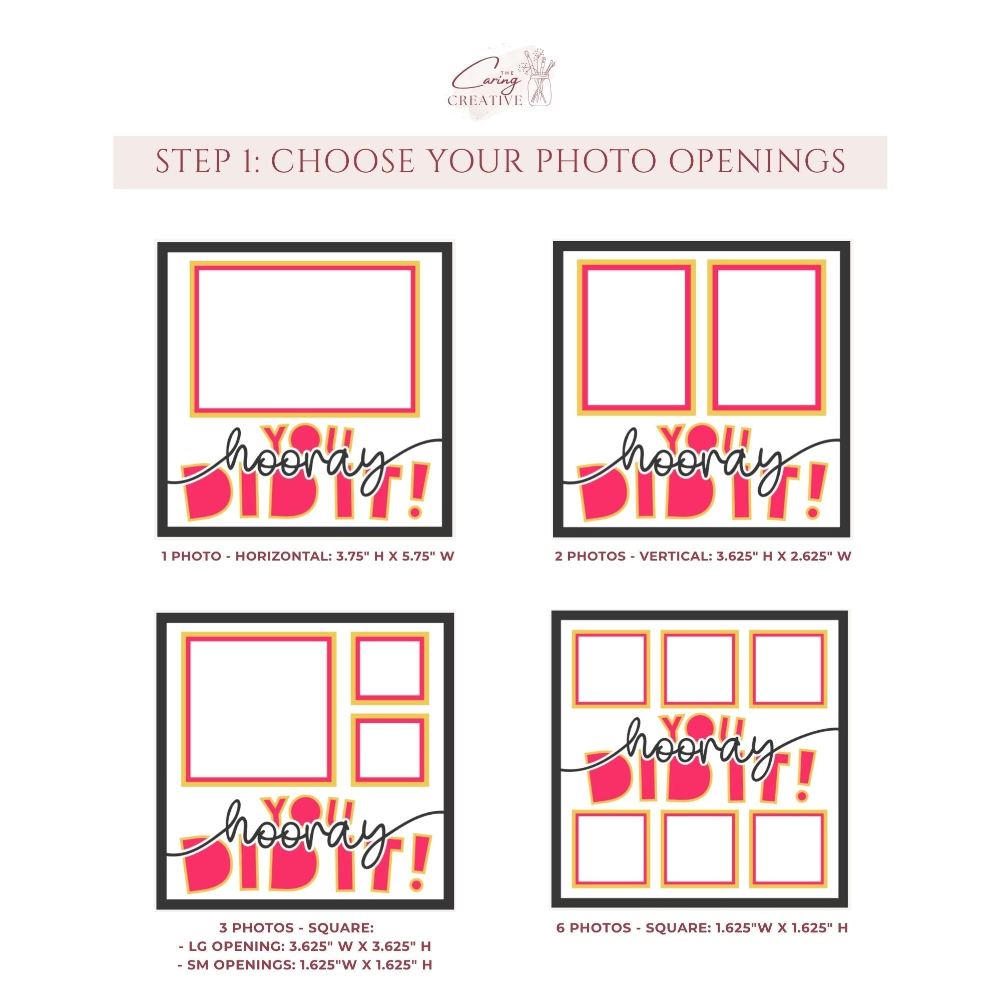 Hooray You Did It Photo Frame - The Caring Creative
