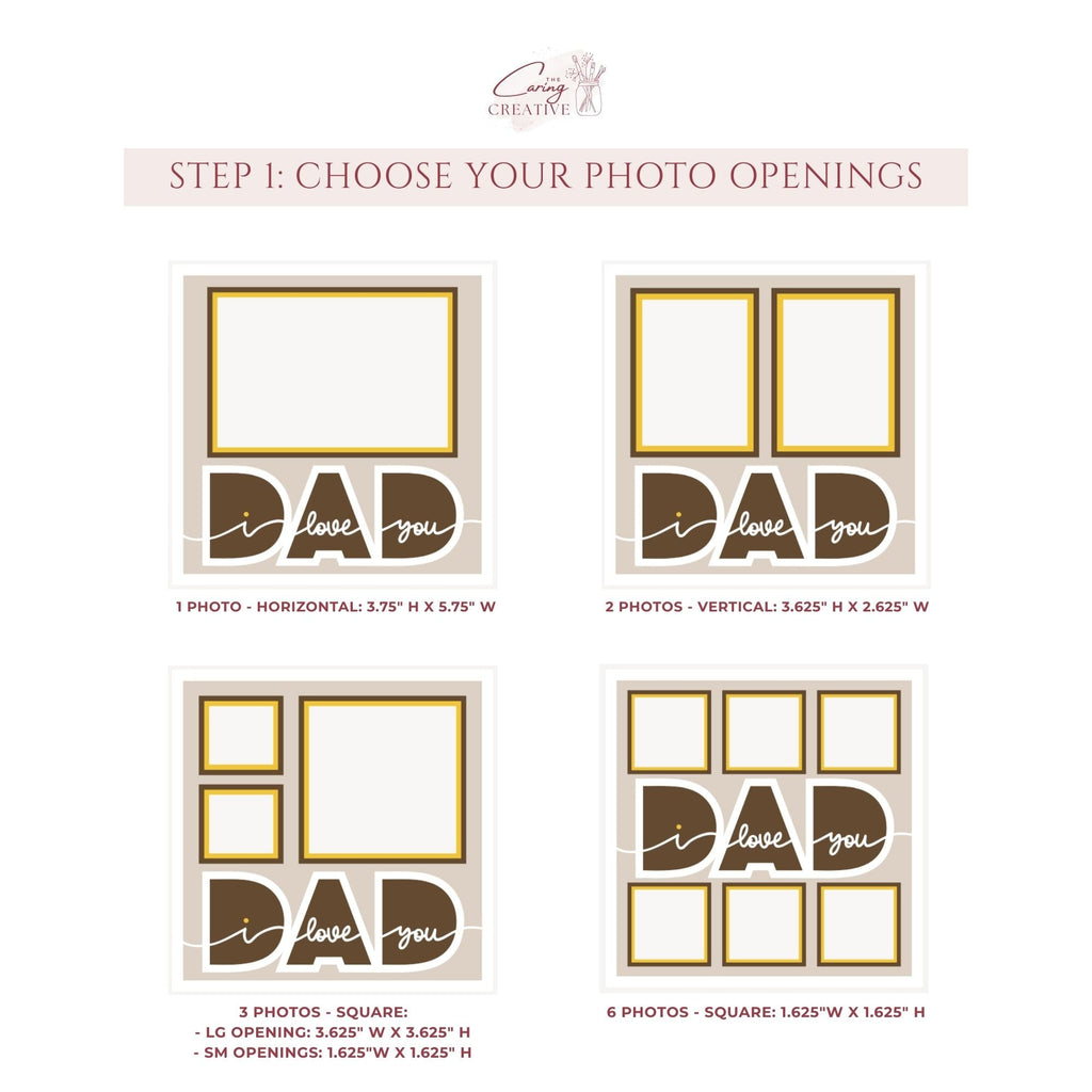 I Love You Dad Photo Frame - The Caring Creative