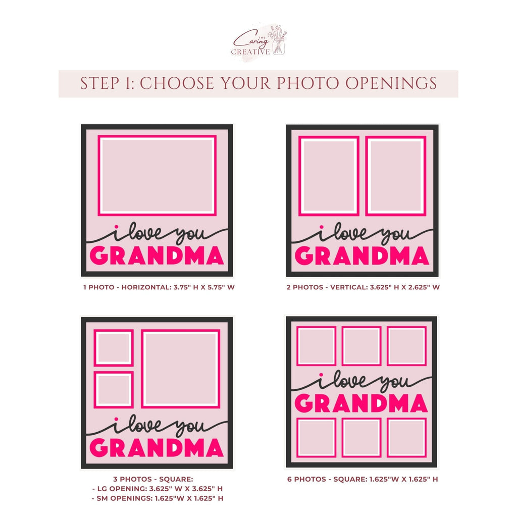 I Love You Grandma Photo Frame - The Caring Creative
