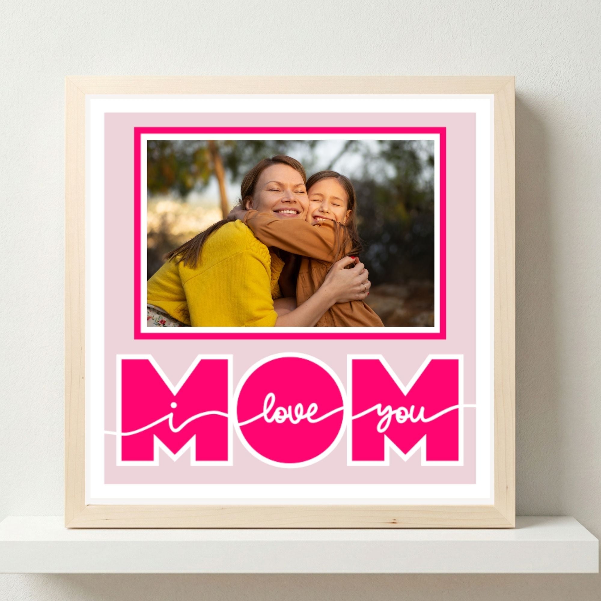 I Love You Mom Photo Frame - The Caring Creative