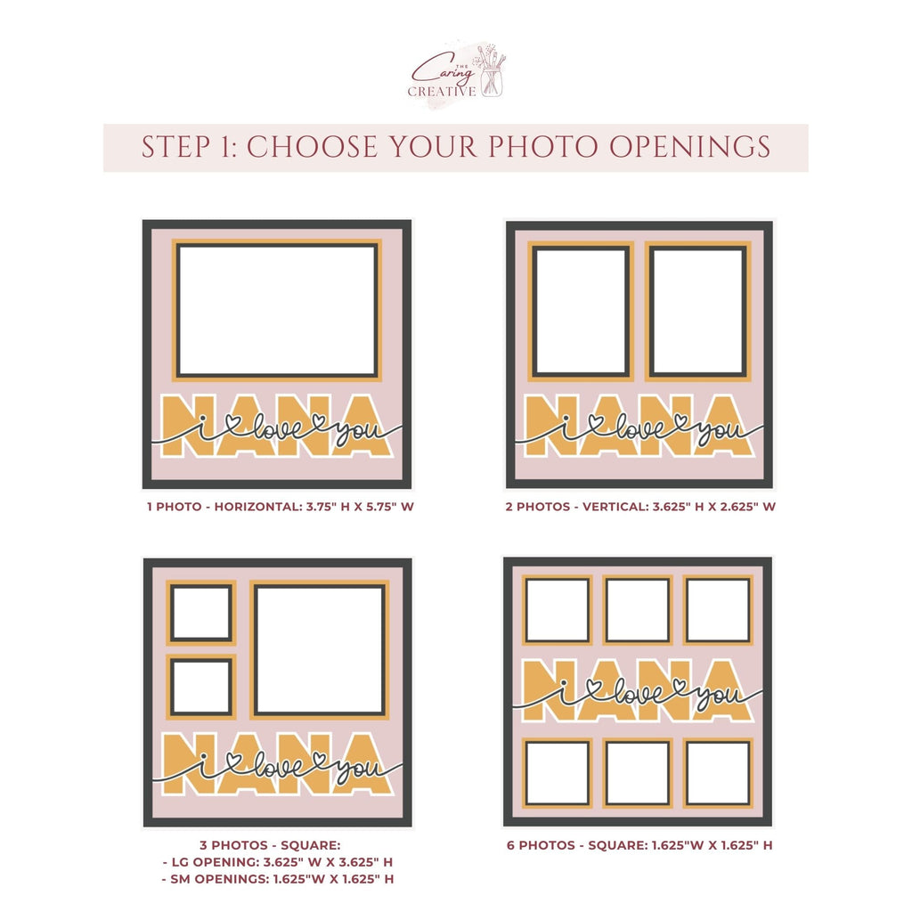 I Love You Nana Photo Frame - The Caring Creative